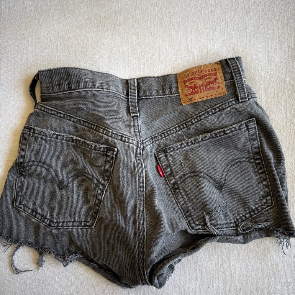 Levi's Women's Charcoal Jean Shorts